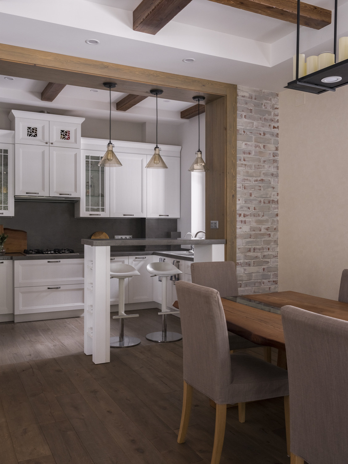 Houzz тур: Дом из седого кирпича