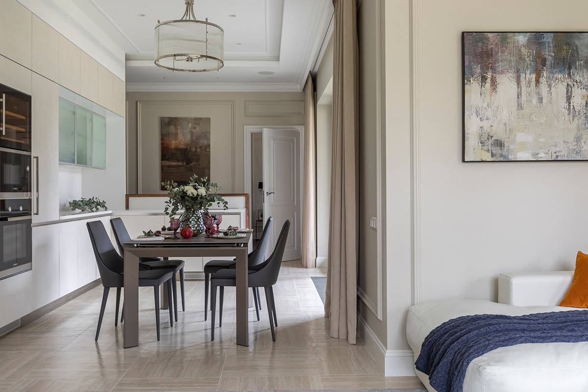 Houzz тур: Квартира с телевизором, которого не видно