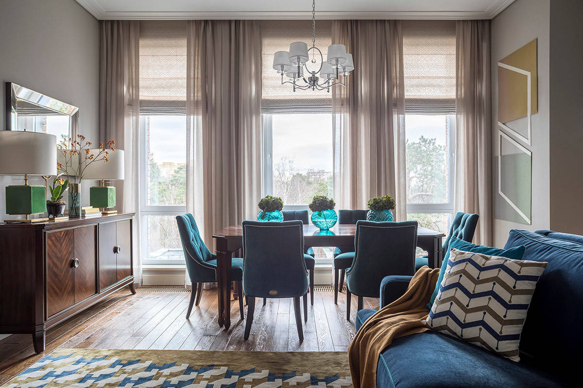 Houzz тур: Интерьер с бирюзовыми акцентами