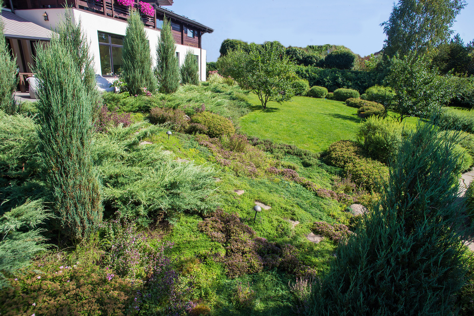 До и после: Сад с большим уклоном