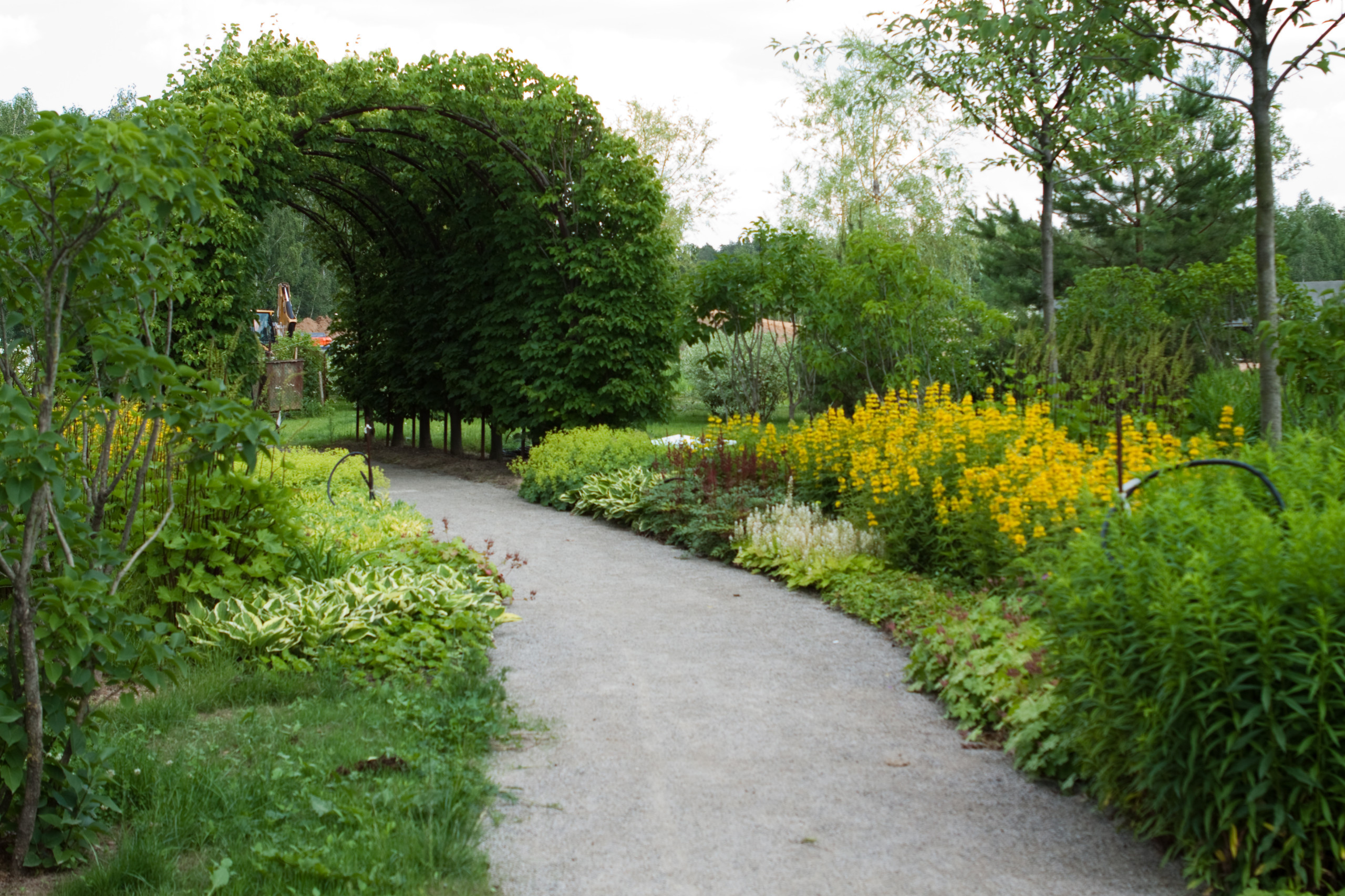 Проект недели: Современный сад с холмами и «метеоритом»