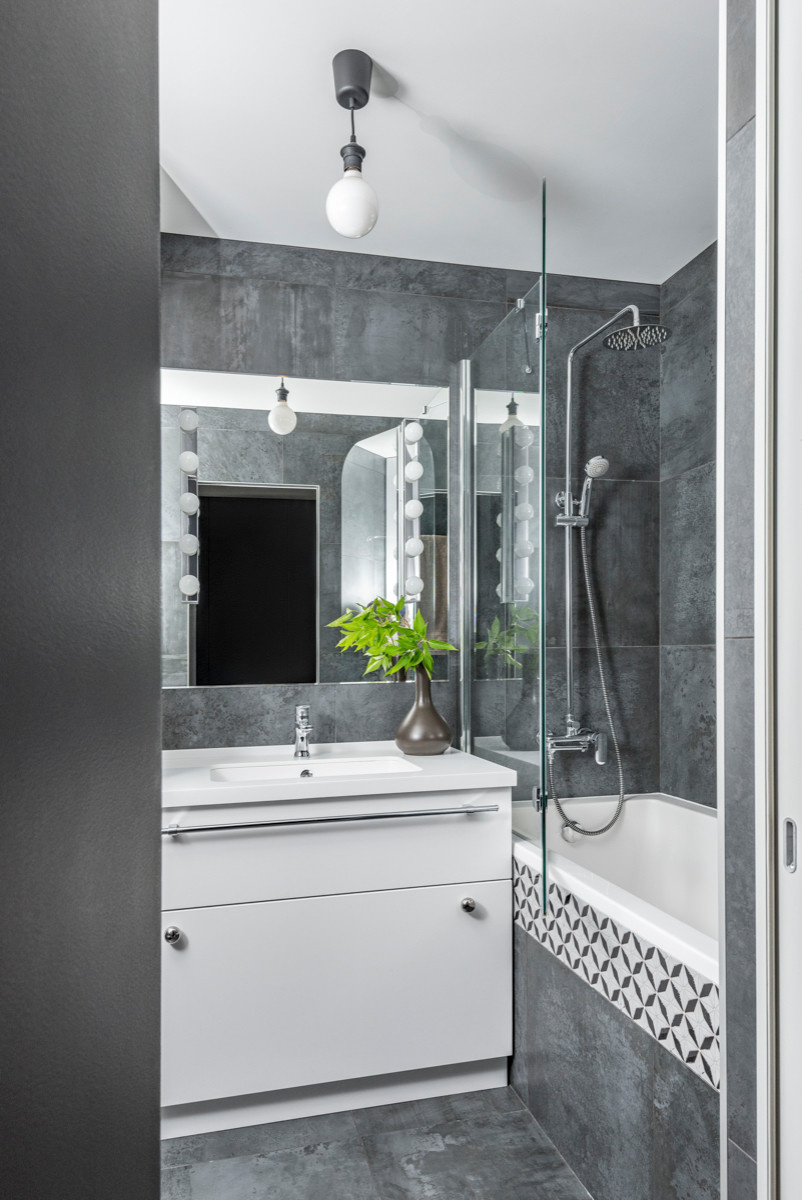 Houzz тур: Квартира в графитовых и жёлтых тонах в Екатеринбурге