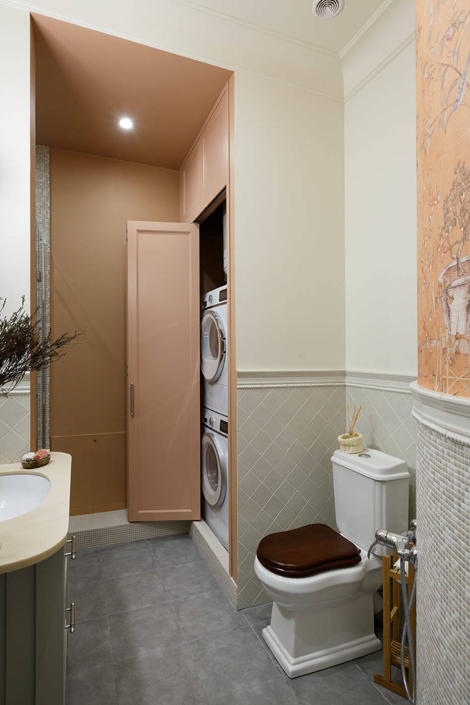 Просто фото: Как спрятать стиральную машину