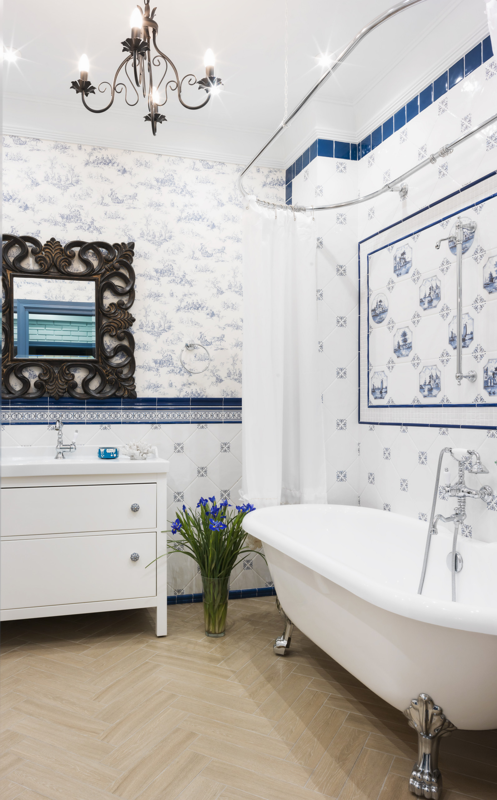 Houzz тур: Квартира в «сталинке» — в лавандовых оттенках