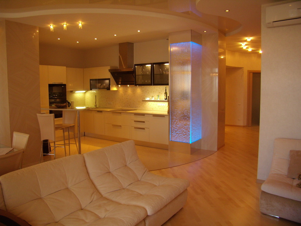 kitchen near living room