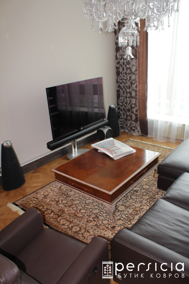 Various Handmade Rugs in an Eclectic Luxury Appartment in Moscow