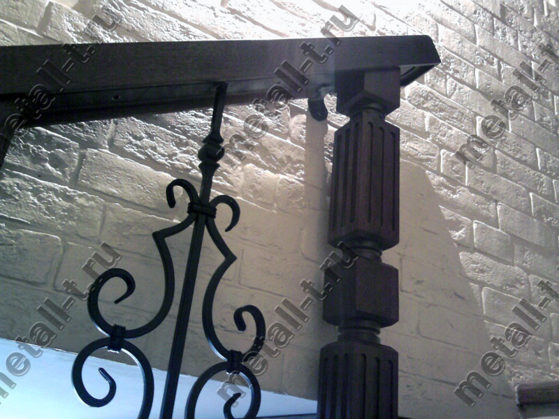 Wrought-iron staircase