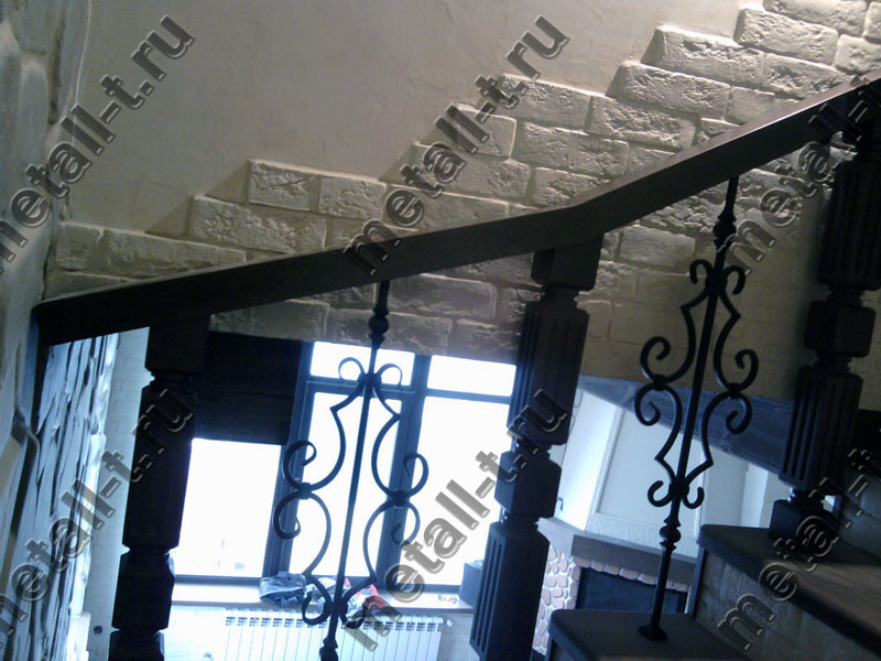 Wrought-iron staircase