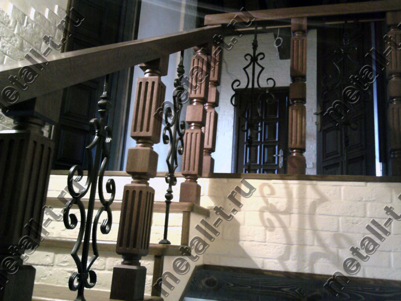 Wrought-iron staircase