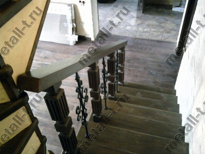 Wrought-iron staircase