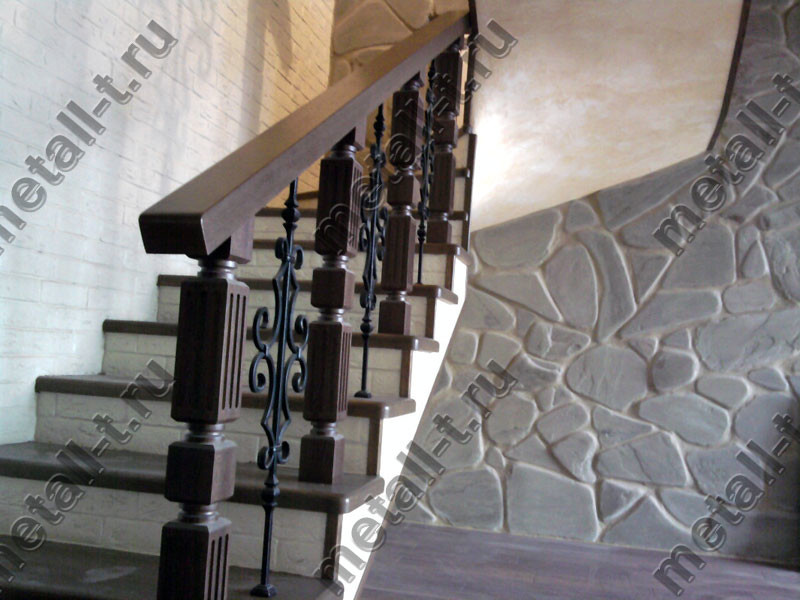Wrought-iron staircase