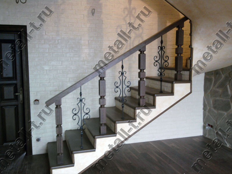 Wrought-iron staircase