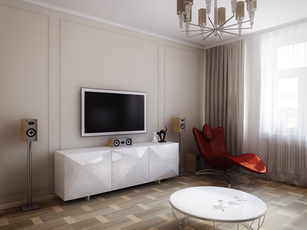 Profsoyuznaya apartment 100m, 3d project
