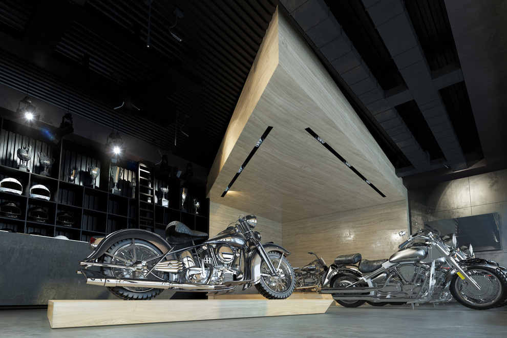 motorcycle showroom