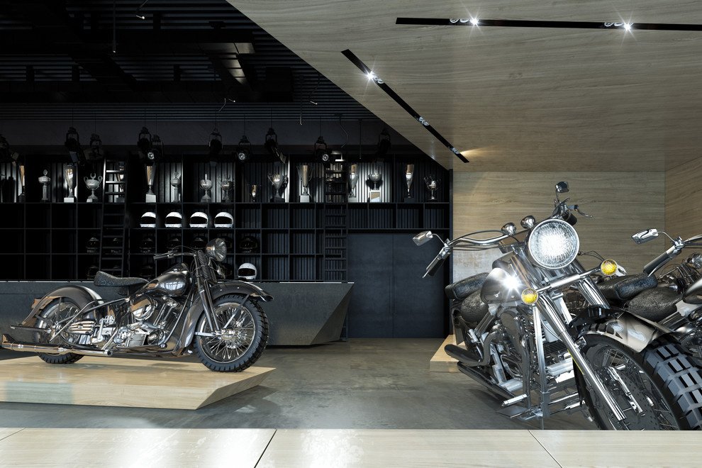 motorcycle showroom