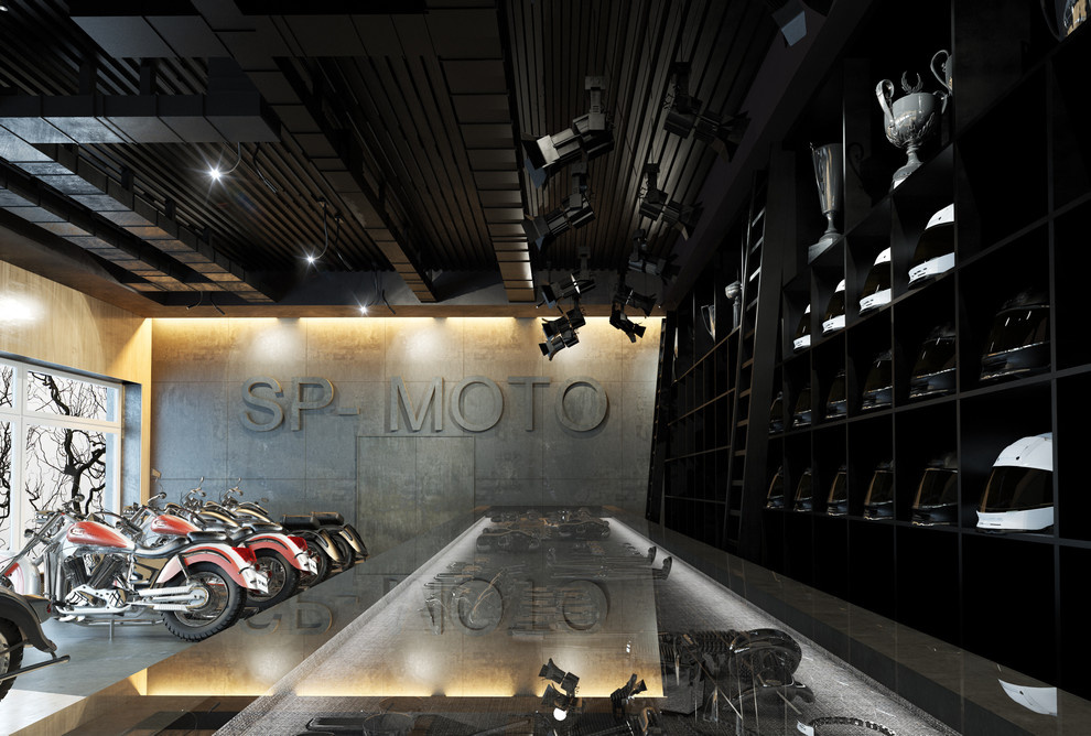 motorcycle showroom
