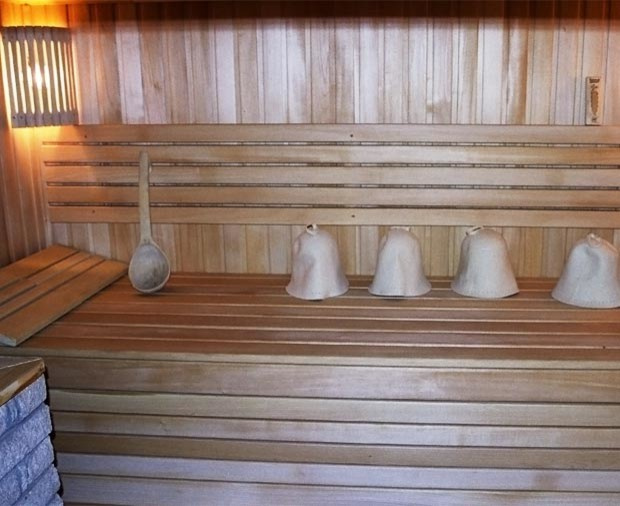 Sauna thatched roof