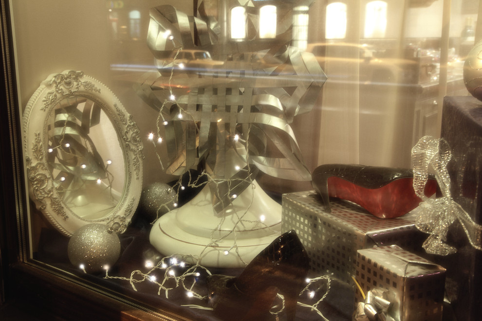 Decoration of showcases for furniture store "Milano Design Salon"