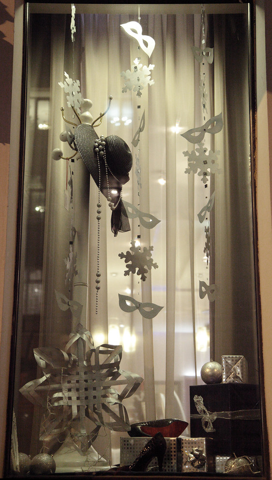 Decoration of showcases for furniture store "Milano Design Salon"