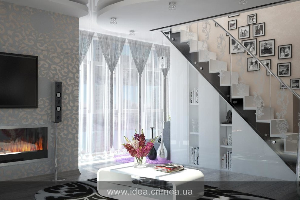 Three styles for living room interior design