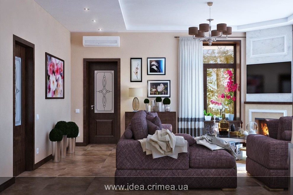 Three styles for living room interior design
