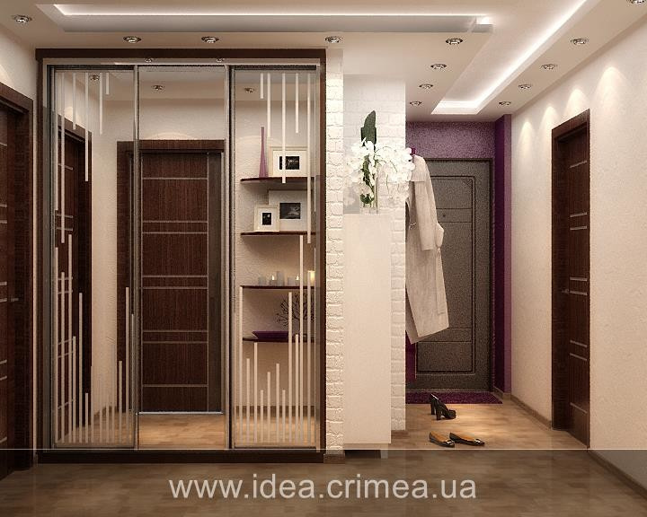 Contemporary bedroom and bathroom