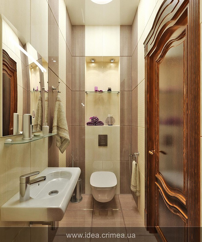 Traditional bedroom and bathroom design