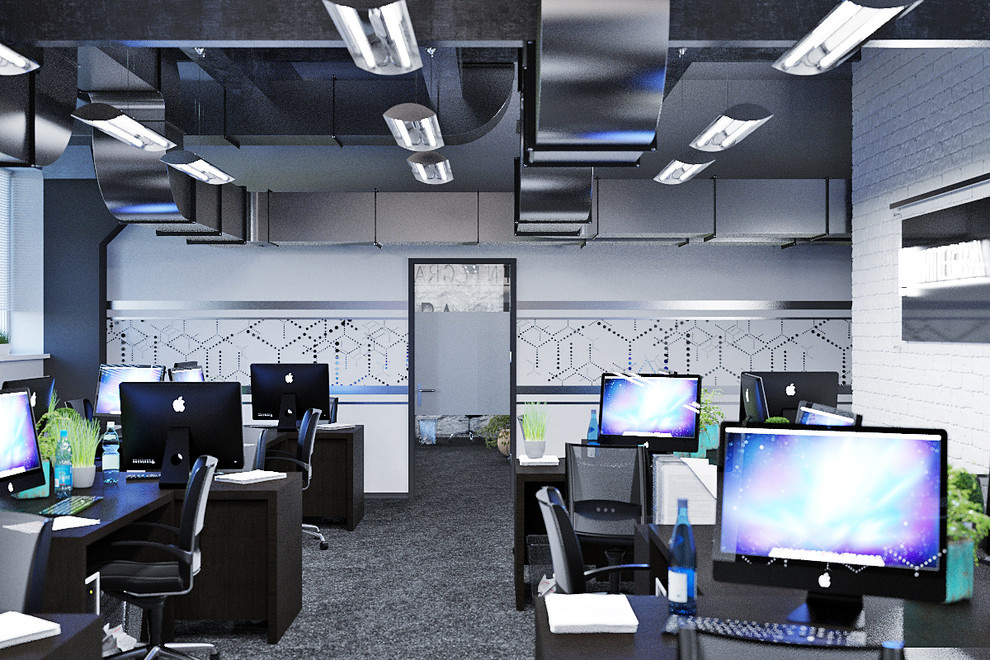 Futuristic office interior
