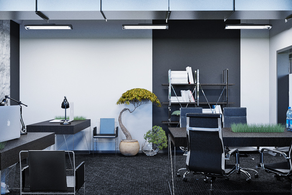 Futuristic office interior