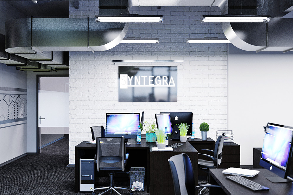 Futuristic office interior