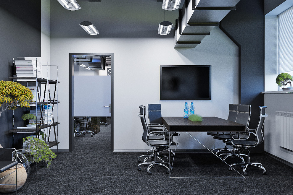 Futuristic office interior