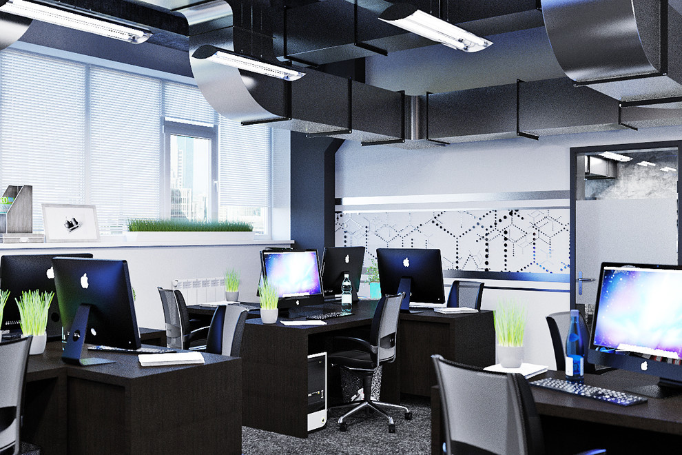 Futuristic office interior