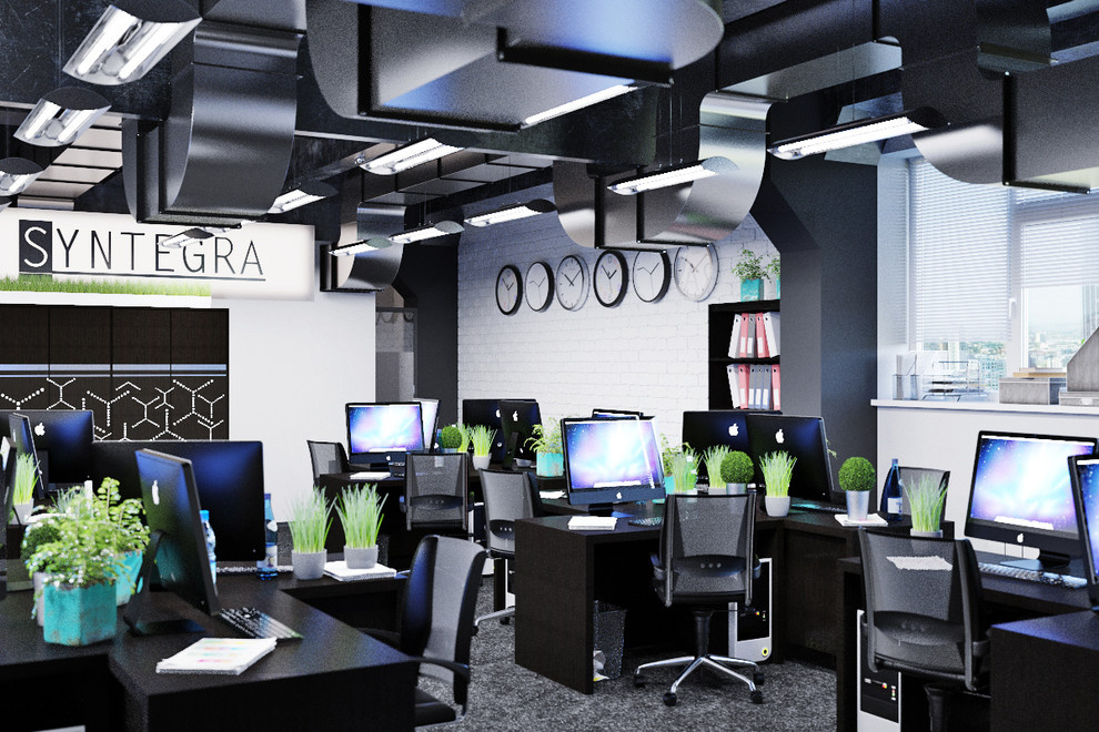 Futuristic office interior