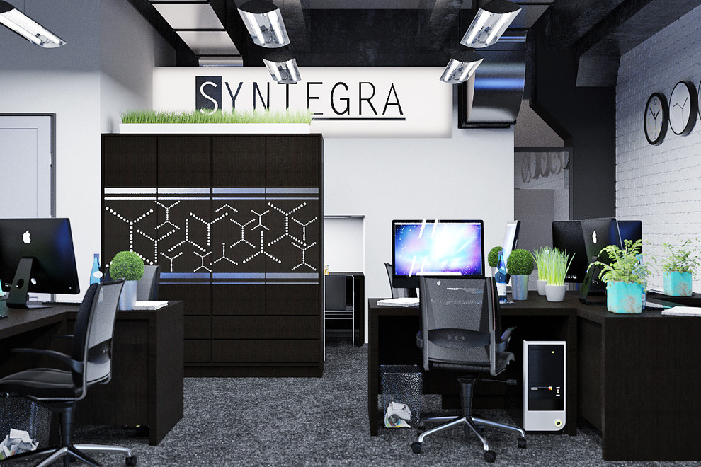 Futuristic office interior