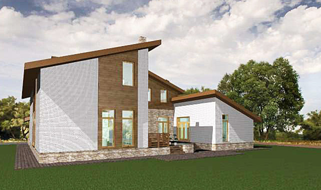 Дом с патио