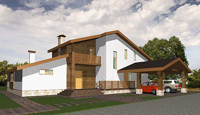 Дом с патио