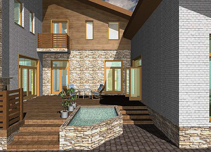 Обложка проекта: Дом с патио