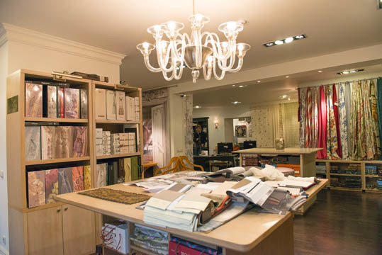 Интерьер салона тканей French Touch.