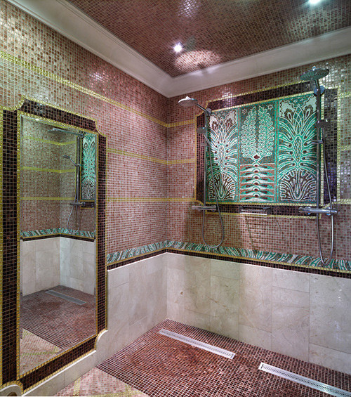 Интерьеры бассейна в загородном доме. 171.2 м2. Лобня