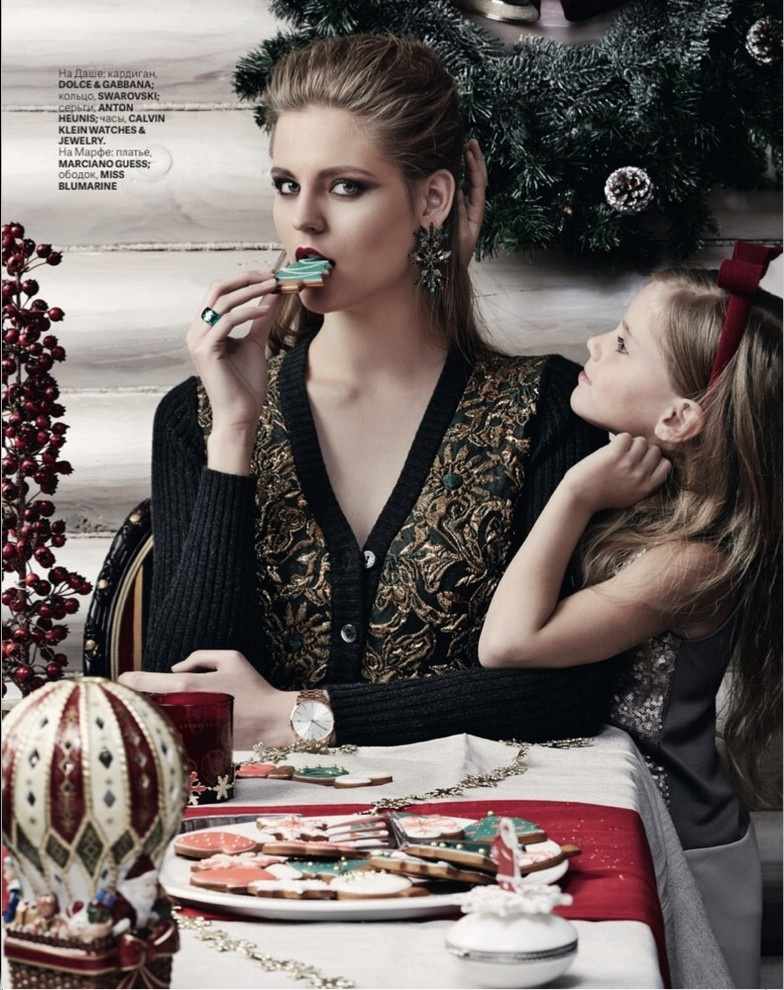 Новогодняя фэшн съемка для Cosmopolitan декабрь  2014