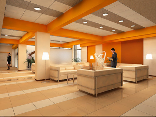 Интерьеры офисного здания на ул. Народного Ополчения. Москва