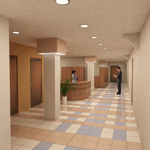 Интерьеры офисного здания на ул. Народного Ополчения. Москва