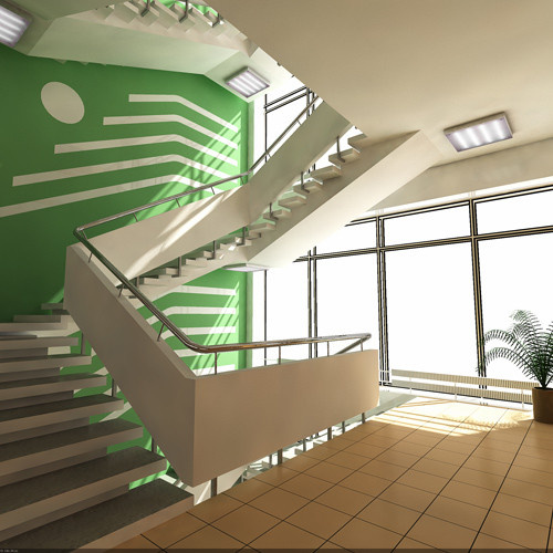 Интерьеры офисного здания на ул. Народного Ополчения. Москва