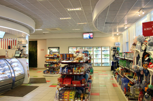 Интерьер павильона АЗС "Татнефть". Московский регион