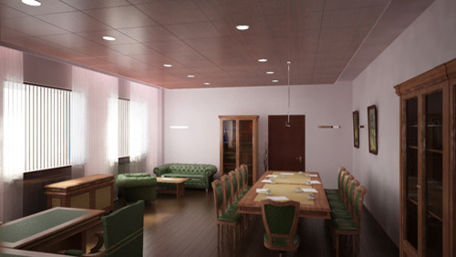 Интерьеры региональных арбитражных судов. РФ