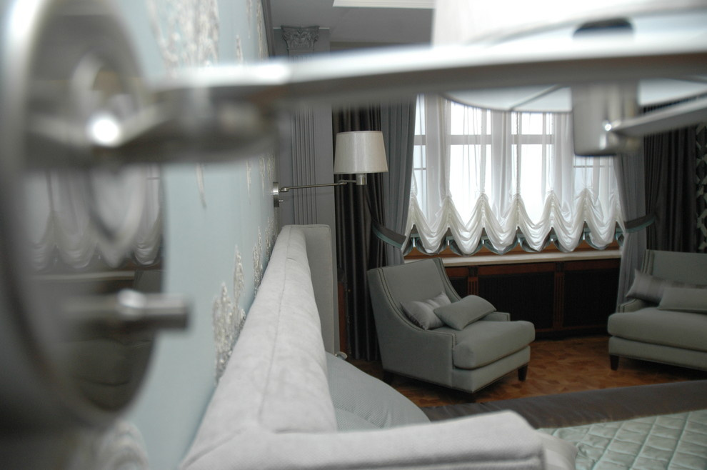 Мужская спальня в стиле американской классики