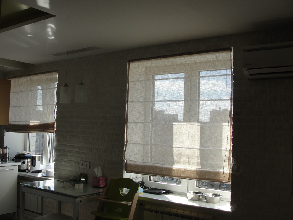 Льняные римские шторы