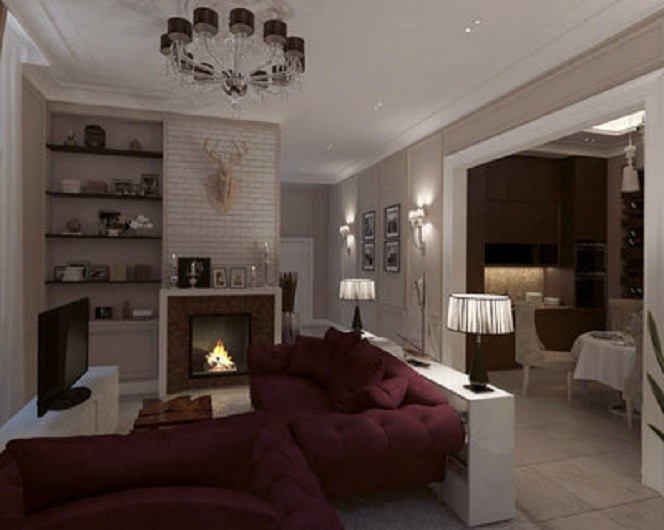 Таун хаус в современном стиле с элементами ар деко.