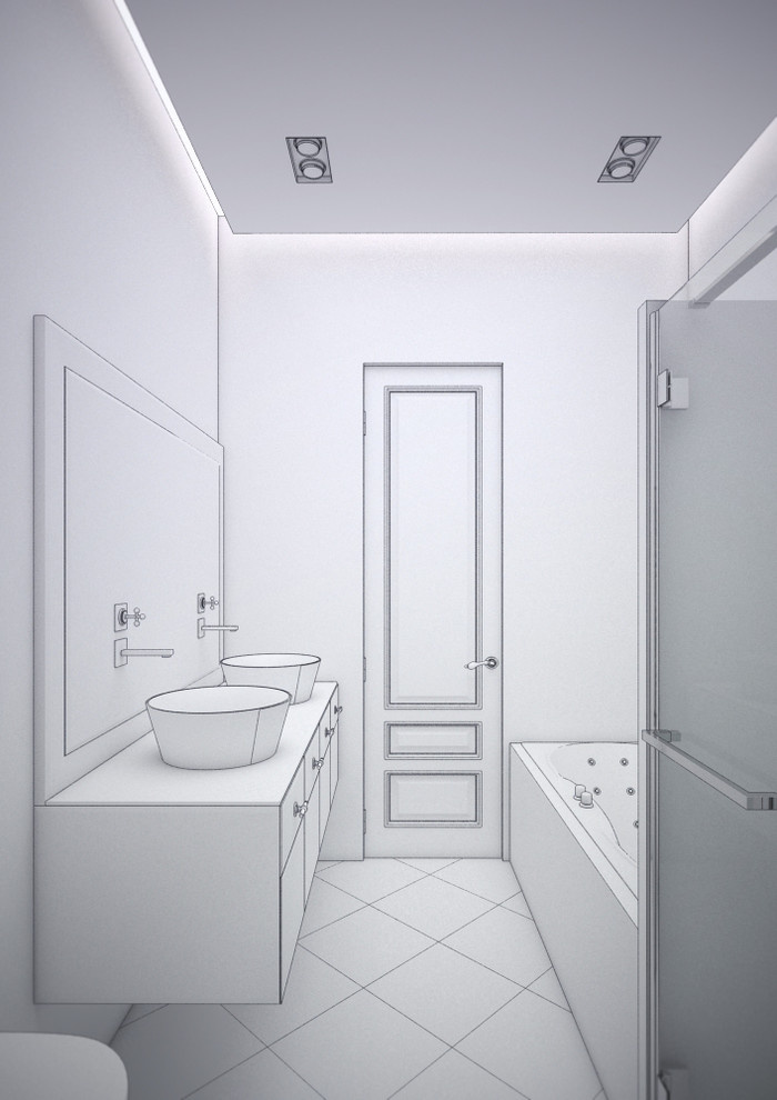 Таун хаус в современном стиле с элементами ар деко.