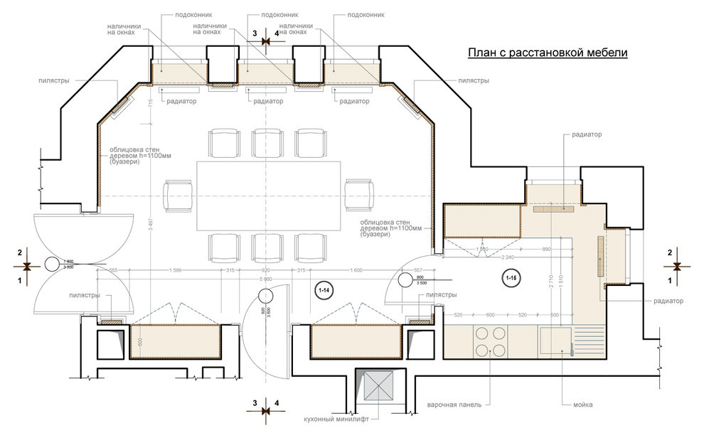 Обложка проекта: Интерьер фрагмента частного дома 2000 м2